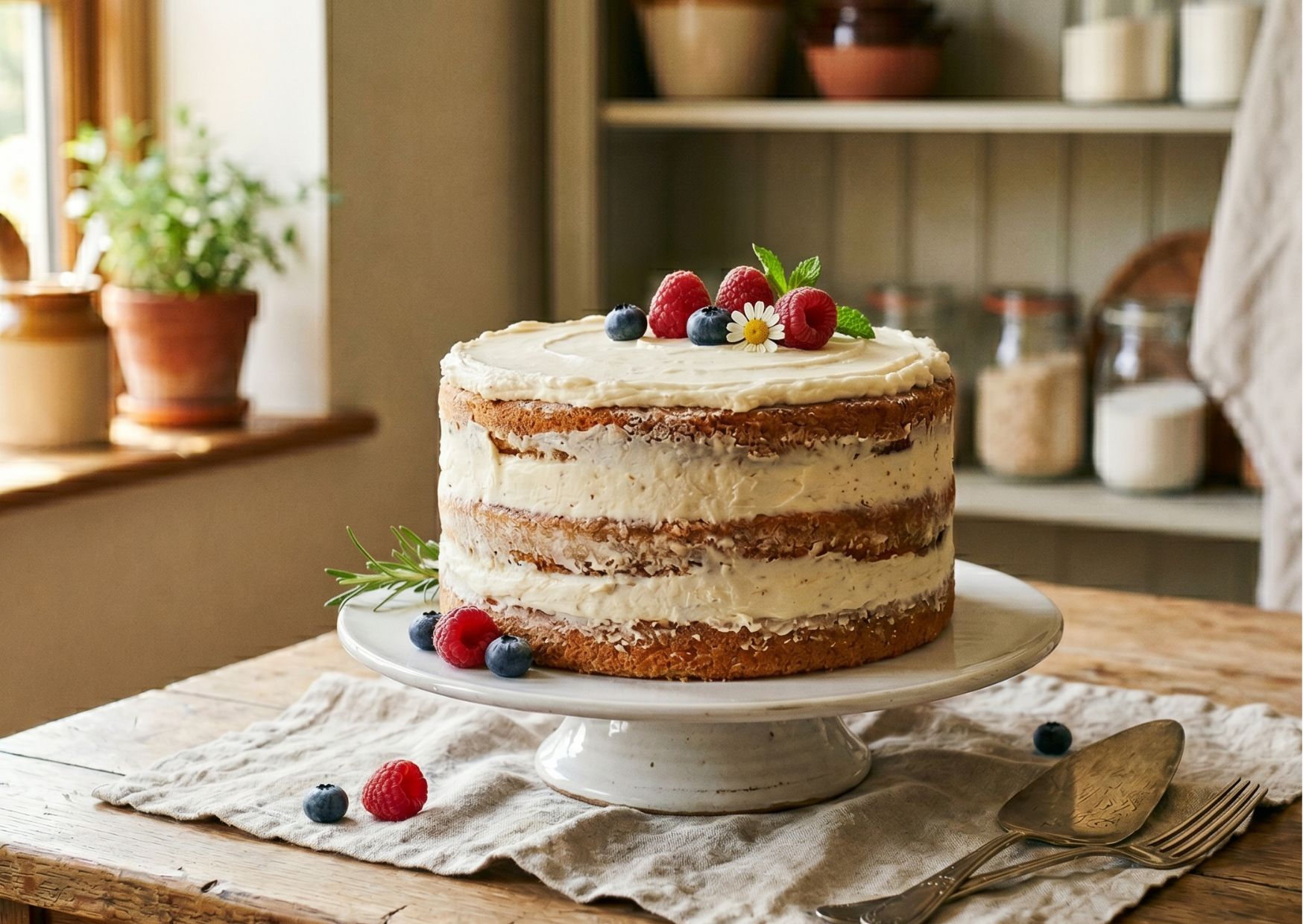 Bolo Flor de Fubá